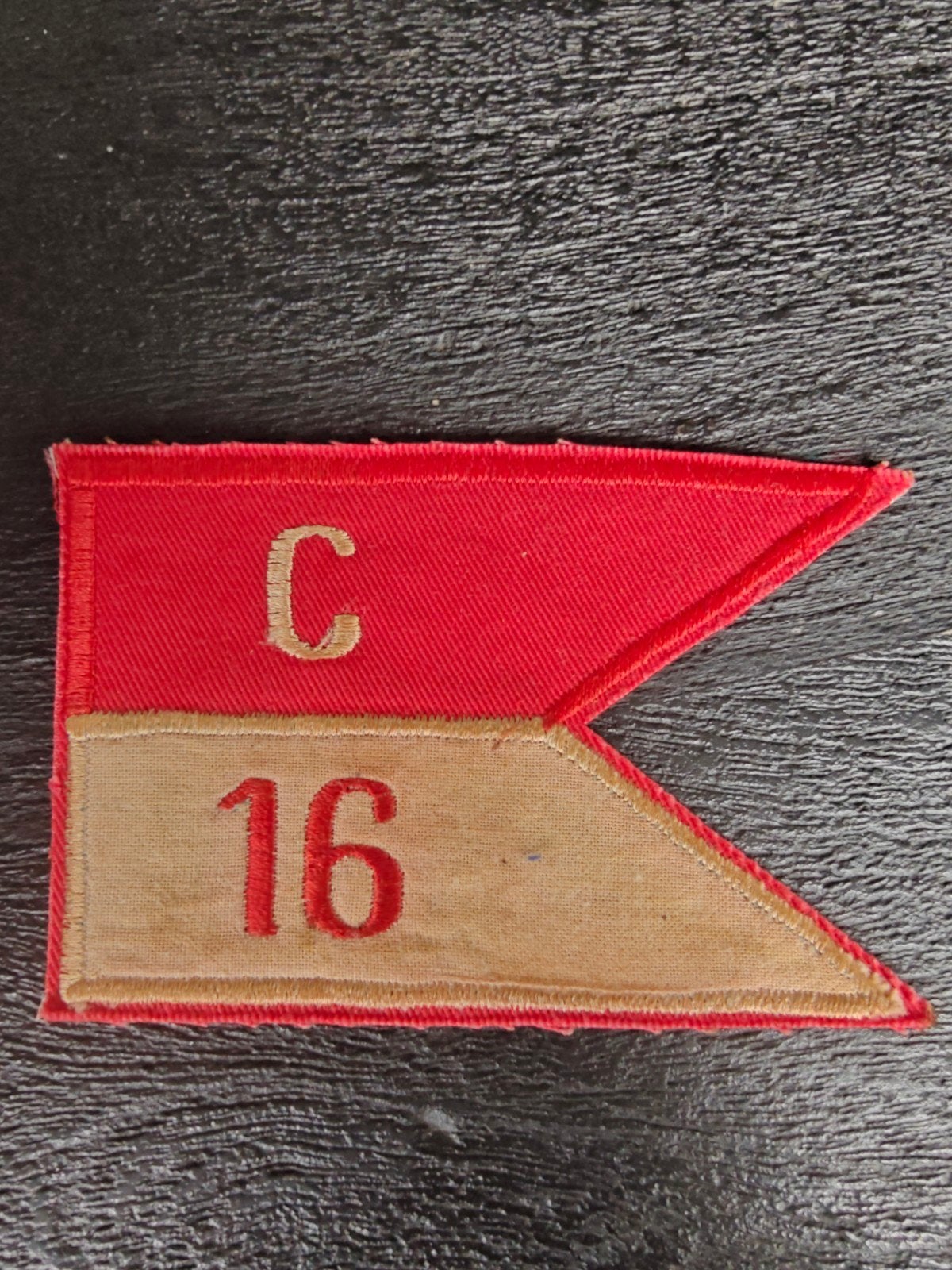 VIETNAM WAR PATCH, US C TROOP 16th CAVALRY REGIMENT, Verzamelen, Ophalen of Verzenden, Landmacht, Amerika, Embleem of Badge