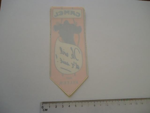 sticker oud Camel joe sigaret machine IK WIL ERUIT raamstick, Verzenden, Zo goed als nieuw, Bedrijf of Vereniging