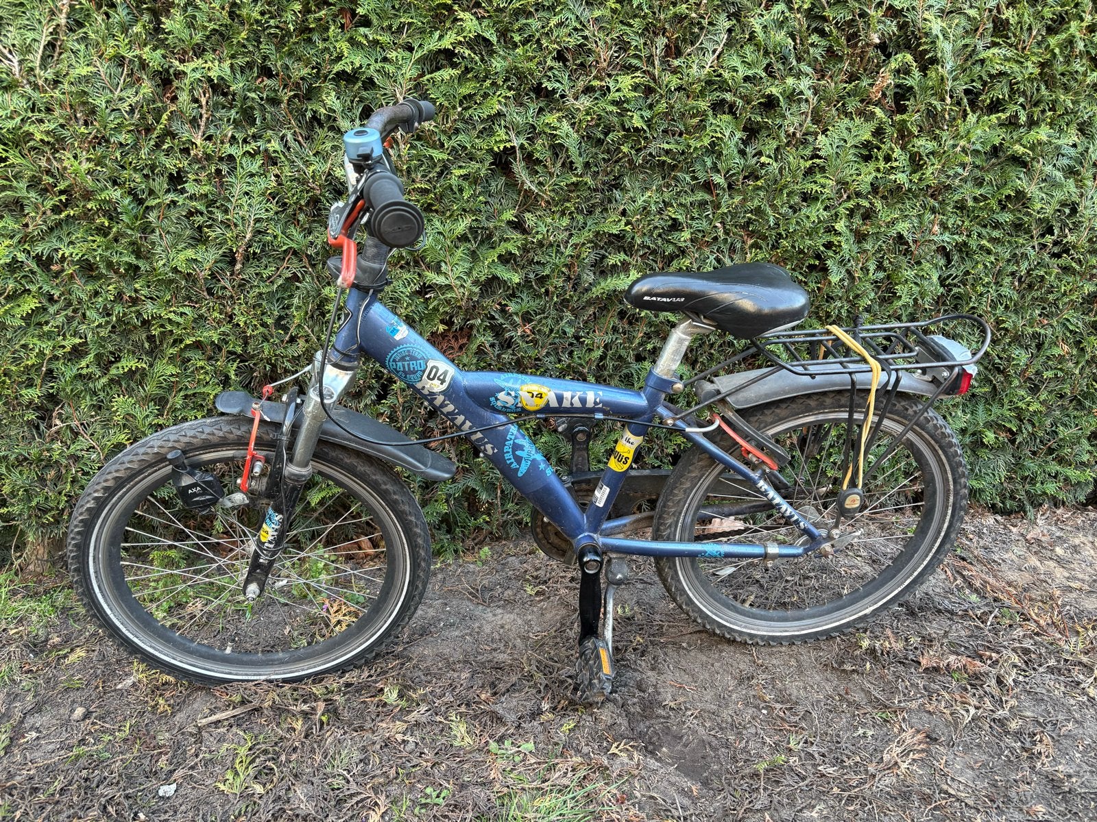 Blauwe batavus kinderfiets - 20 inch - Gebruikt, Ophalen, Gebruikt, Velgrem, 20 inch of meer