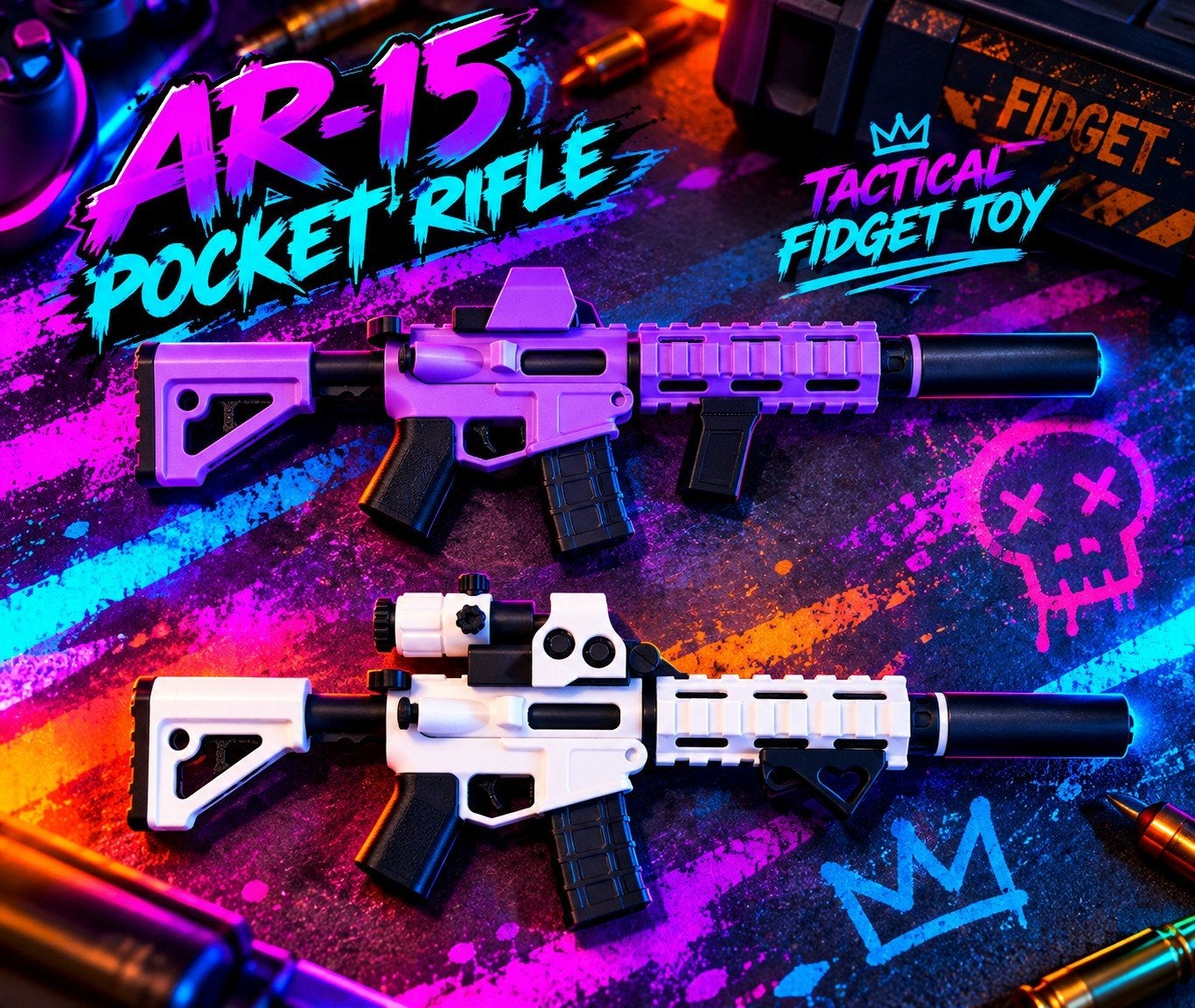 AR-15 Pocket Rifle - Tactical Fidget Toy (Bolt-Action), Ophalen of Verzenden, Nieuw, Jongen of Meisje