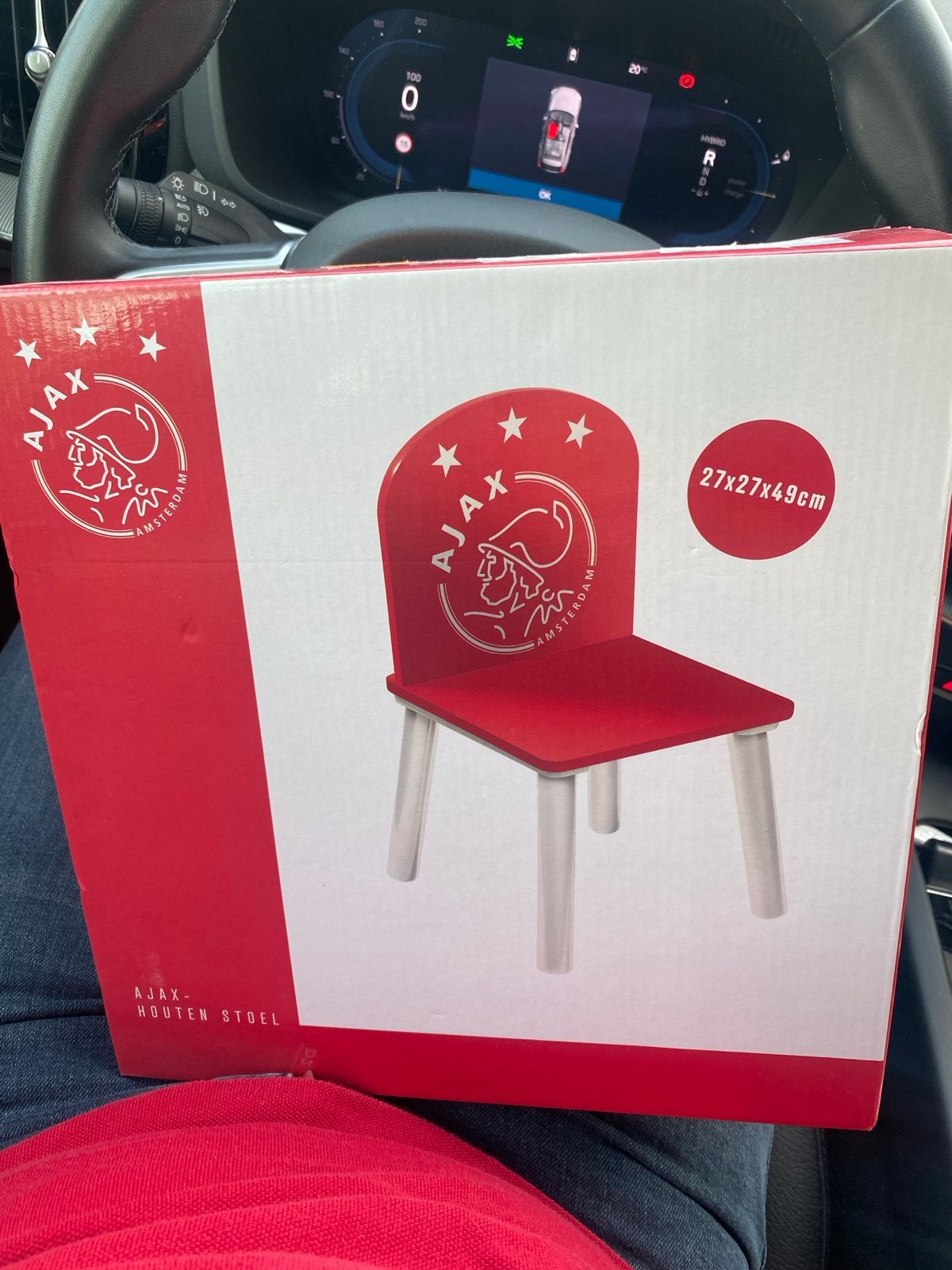 Nieuwe Ajax Houten Stoel voor Kinderen - Rood, Ophalen, Nieuw, Stoel(en)
