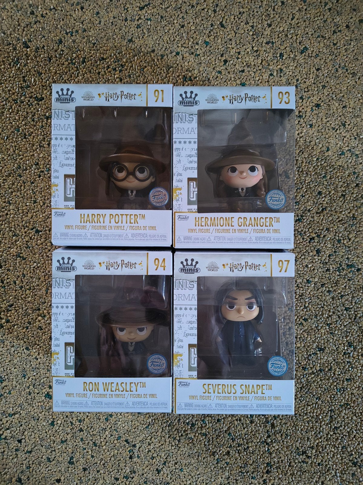 Funko Minis Harry Potter Figuren Set (4 stuks), Ophalen of Verzenden, Nieuw, Actiefiguurtje