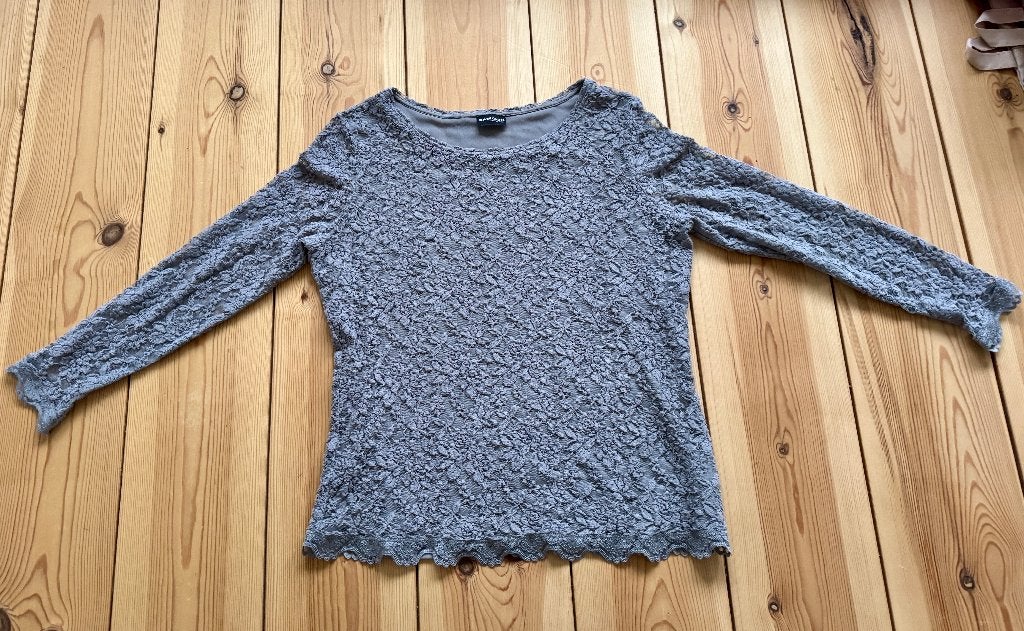 Top Samoon by Gerry Weber - Grijs - maat 40 Medium Large, Maat 38/40 (M), Ophalen of Verzenden, Zo goed als nieuw, Lange mouw