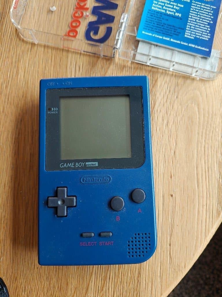 Gameboy pocket met toebehoren (eerste eigenaar), Ophalen of Verzenden, Zo goed als nieuw, Game Boy Pocket, Met beschermhoes of tas