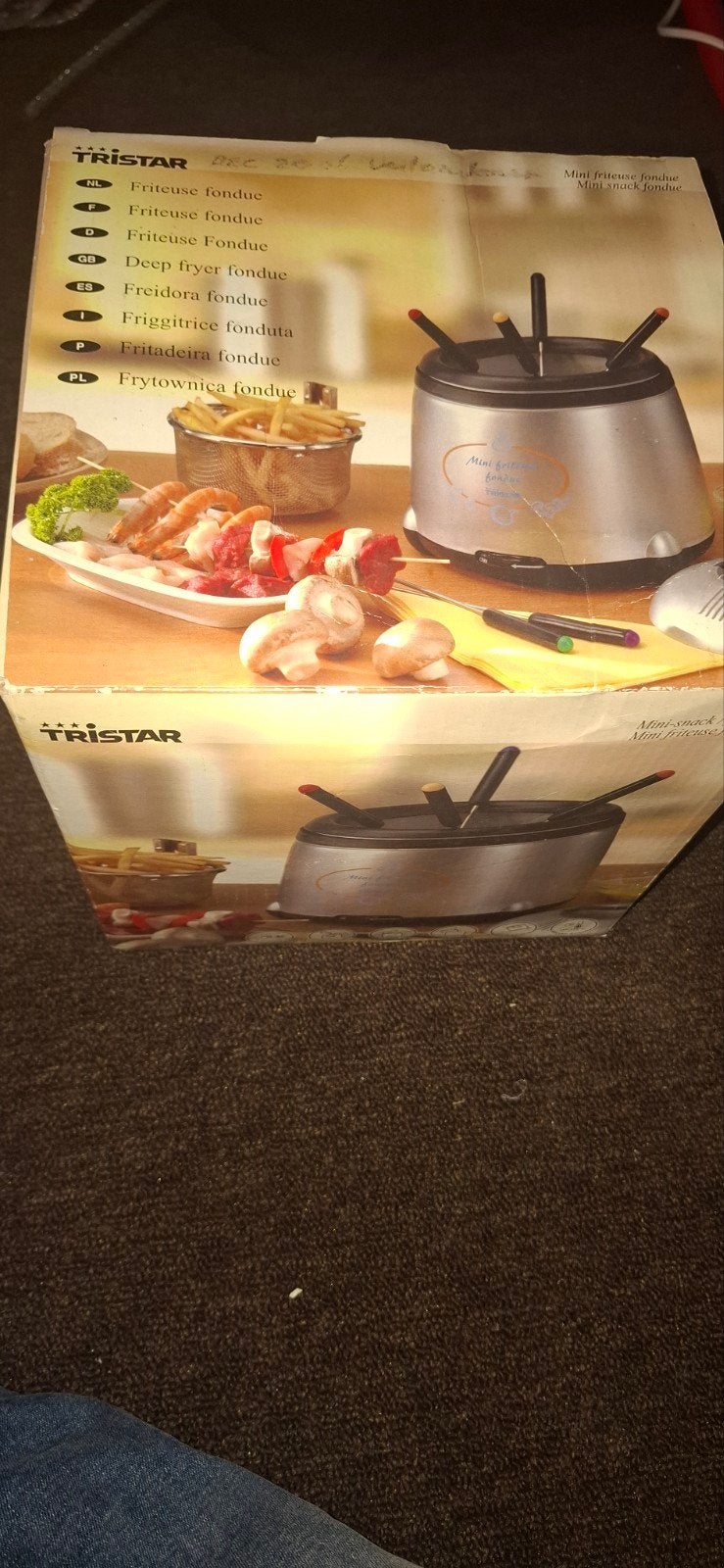 Tristar Mini Friteuse Fondue - Compact en Veelzijdig, Minder dan 1 liter, Ophalen of Verzenden, Nieuw, Uitneembare binnenpan