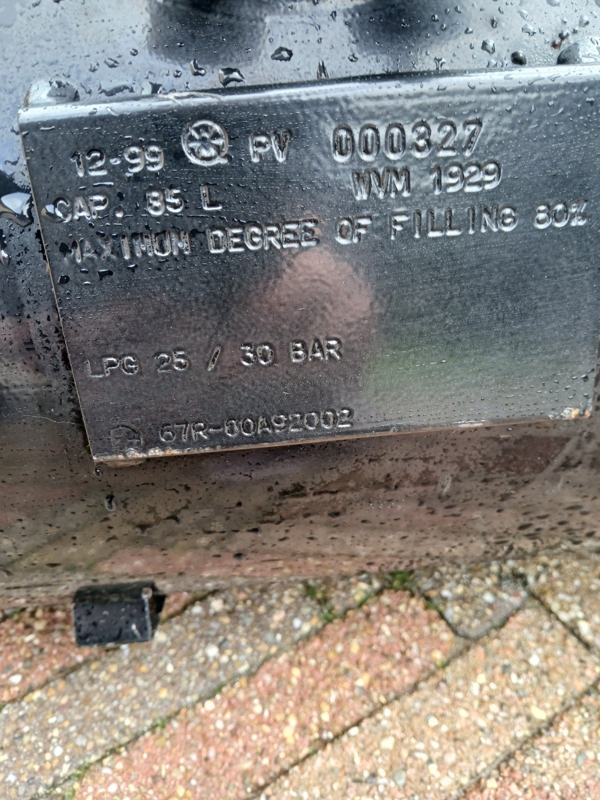 LPG Tank 85L - Gebruikt, in goede staat, Ophalen, Gebruikt, Universele onderdelen