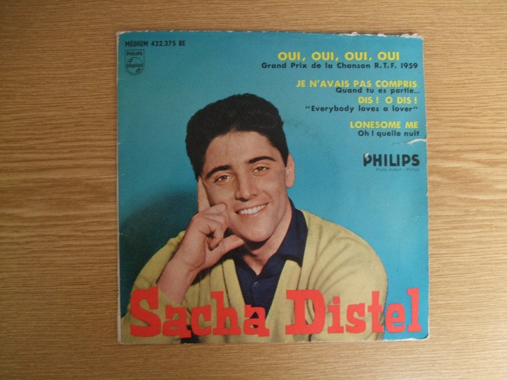 EP   SACHA DISTEL   OUI, OUI, OUI, OUI - JE N' AVAIS PAS COM, 7 inch, Ophalen of Verzenden, Zo goed als nieuw, EP