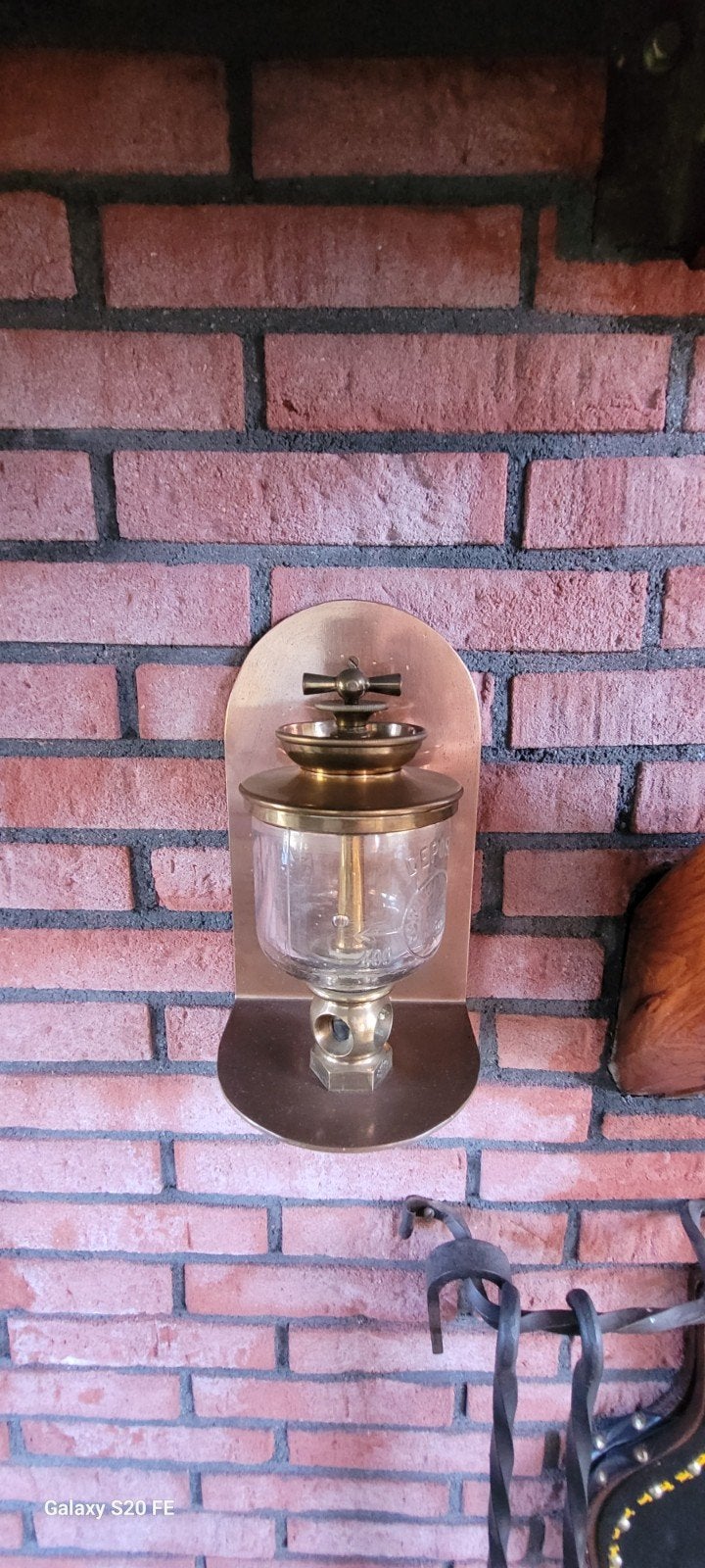 Antieke koperen olielamp/ druppelaar, Antiek en Kunst, Ophalen of Verzenden