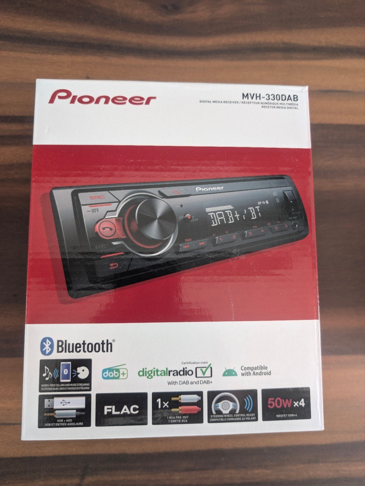 Pioneer MVH-330DAB met Bluetooth (met factuur en garantie), Ophalen of Verzenden, Zo goed als nieuw