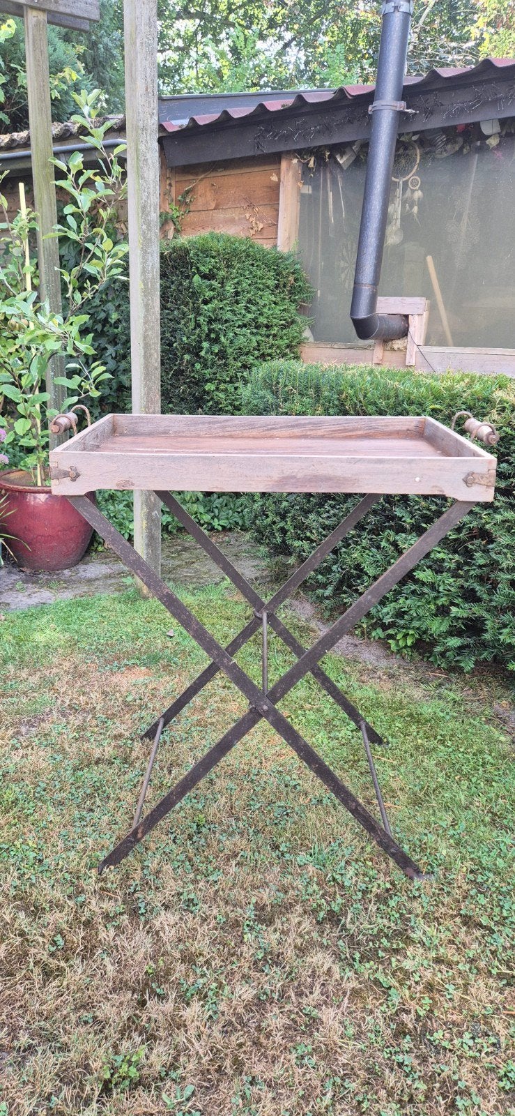 Butlertray met afneembaar blad, Ophalen, Rechthoekig, 75 cm of meer, 60 cm of meer