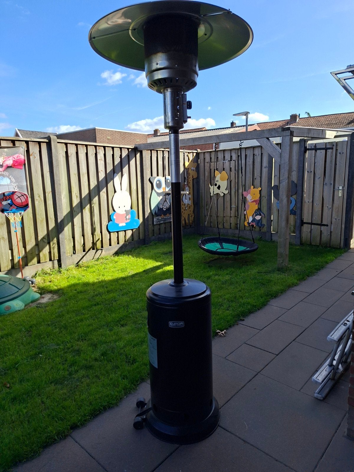 Eurom THG 14000 Terras heater op Gas, Tuin en Terras, Ophalen, Zo goed als nieuw, Gas, Vloer
