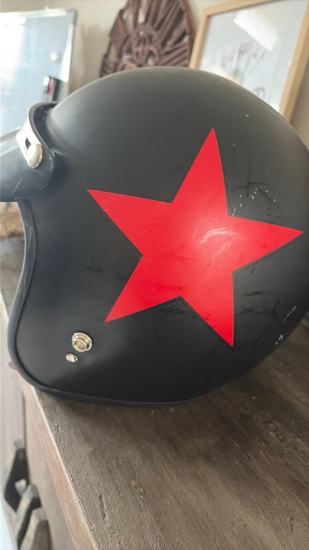 Retro helm, Fietsen en Brommers, Brommerhelmen, Ophalen of Verzenden, Gebruikt, Medium