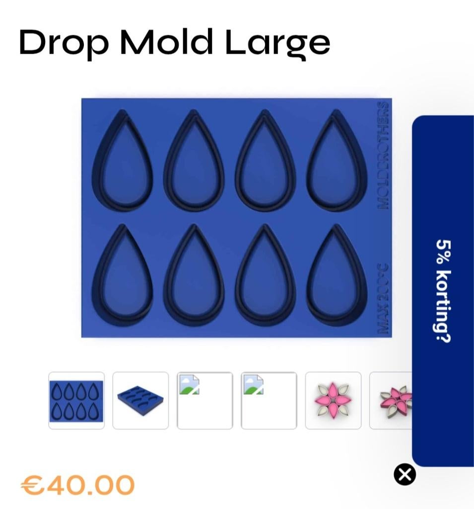 Drop mold moldbrothers, Ophalen of Verzenden, Nieuw
