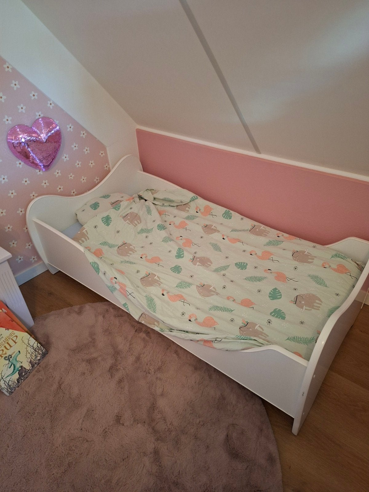 Kinderbed 80 x 160 cm met matras en lattenbodem, Gebruikt, 70 tot 85 cm, 160 tot 180 cm, Ophalen