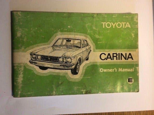 Toyota Carina - Owner's Manual, Ophalen of Verzenden