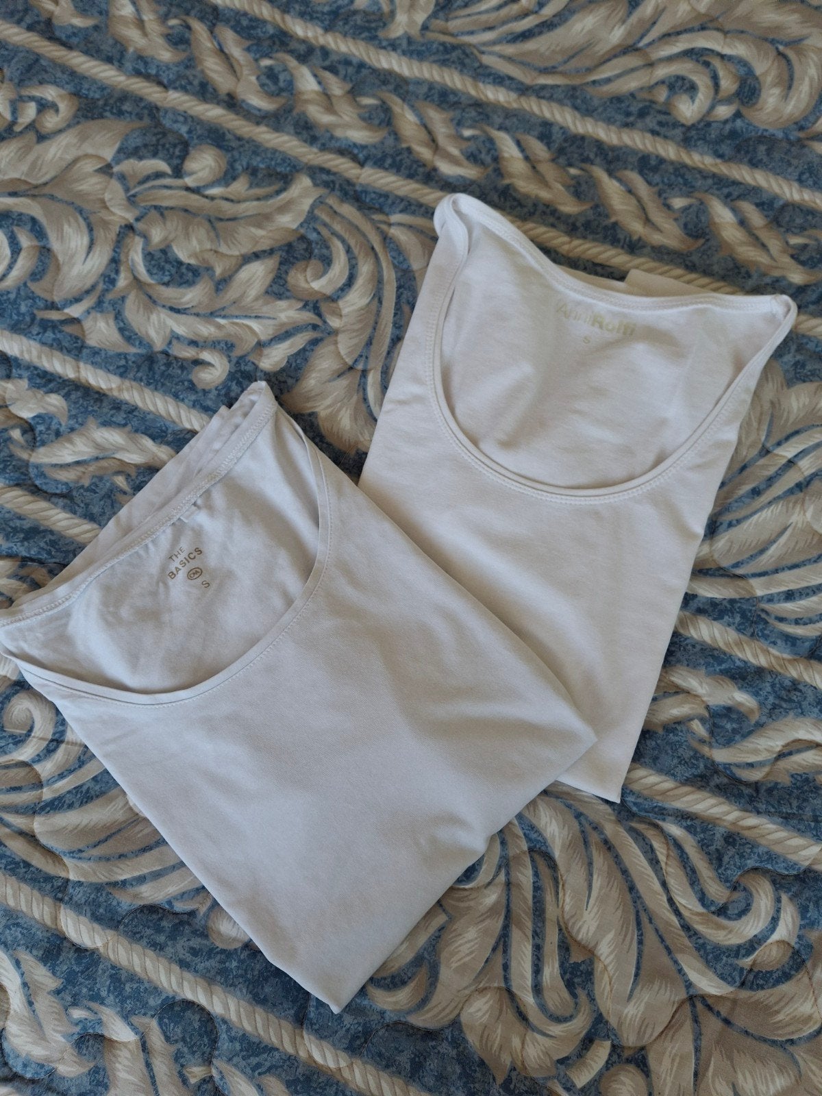 Set van 2 witte T-shirts - C&A en Anni Rolfi, nieuw, Kleding | Dames, T-shirts, Wit, Nieuw, Ophalen of Verzenden, Korte mouw
