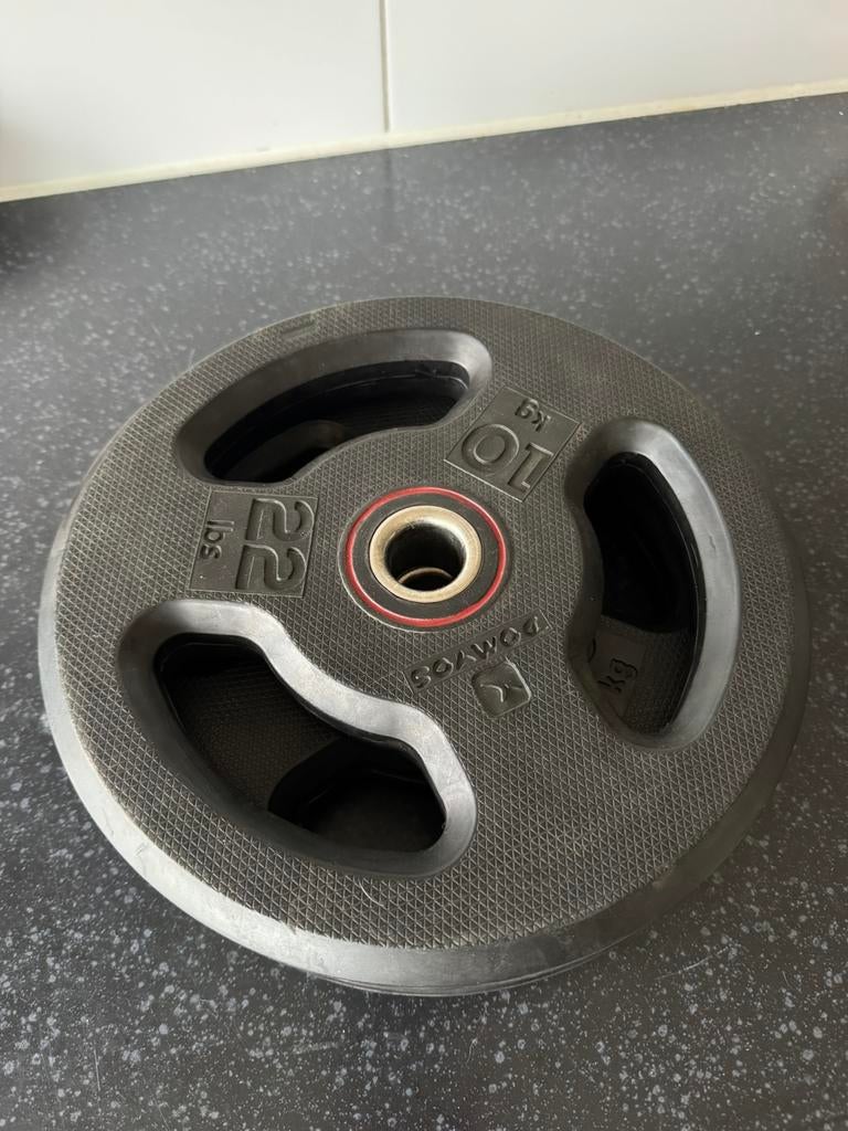 Domyos 10kg halterschijven, Ophalen, Zo goed als nieuw, Overige typen