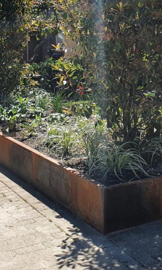 Cortenstaal keerwand voortuin plaatsen, Tuin en Terras, Bloembakken en Plantenbakken, Ophalen, Nieuw, Rond, Metaal