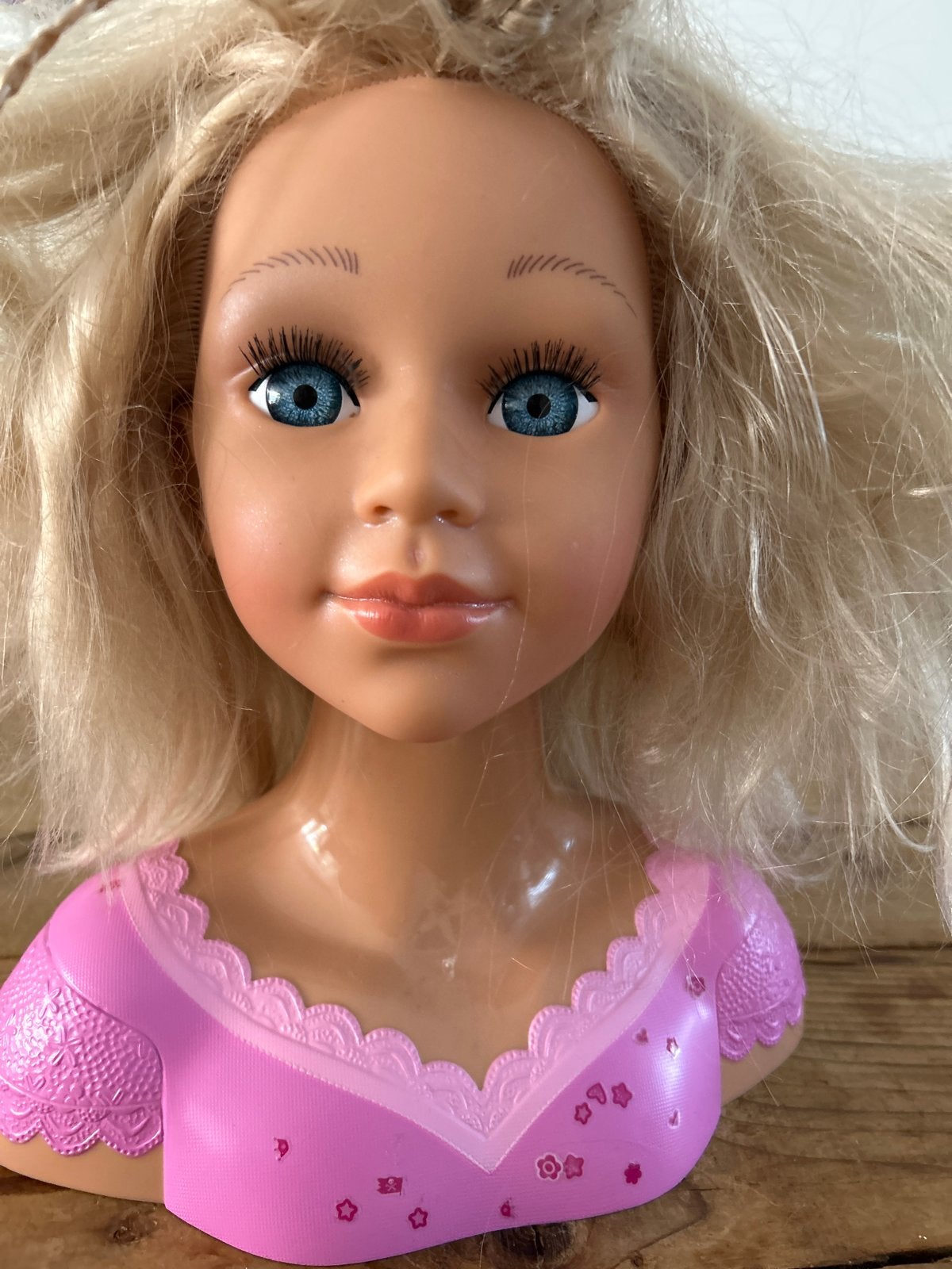 Bayer Design Kappershoofd met Blond Haar, Ophalen of Verzenden, Gebruikt, Overige typen