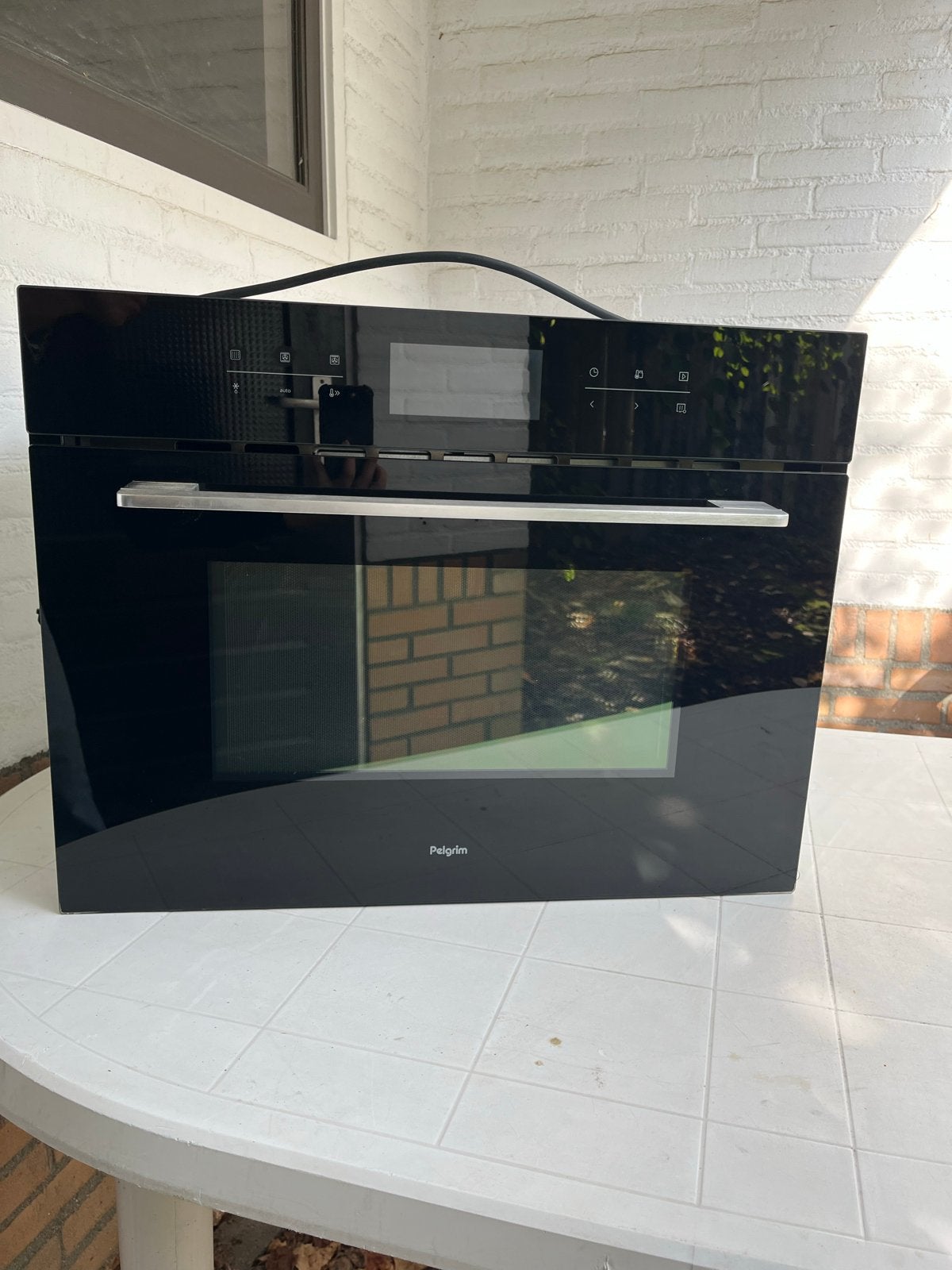 Pelgrim Combi-magnetron met turbo-hetelucht, 45 cm, Witgoed en Apparatuur, Ophalen, Combimagnetron, 60 cm of meer, Zo goed als nieuw