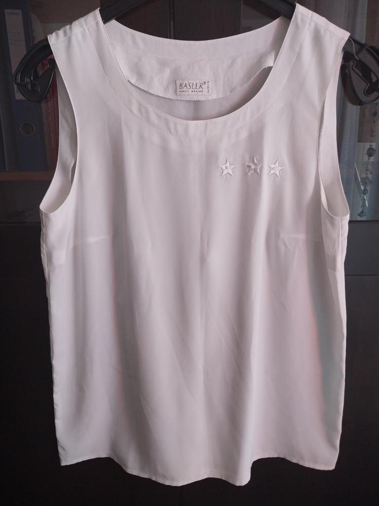 Basler wit  mouwloos shirt, Maat 38/40 (M), Wit, Ophalen of Verzenden, Zo goed als nieuw