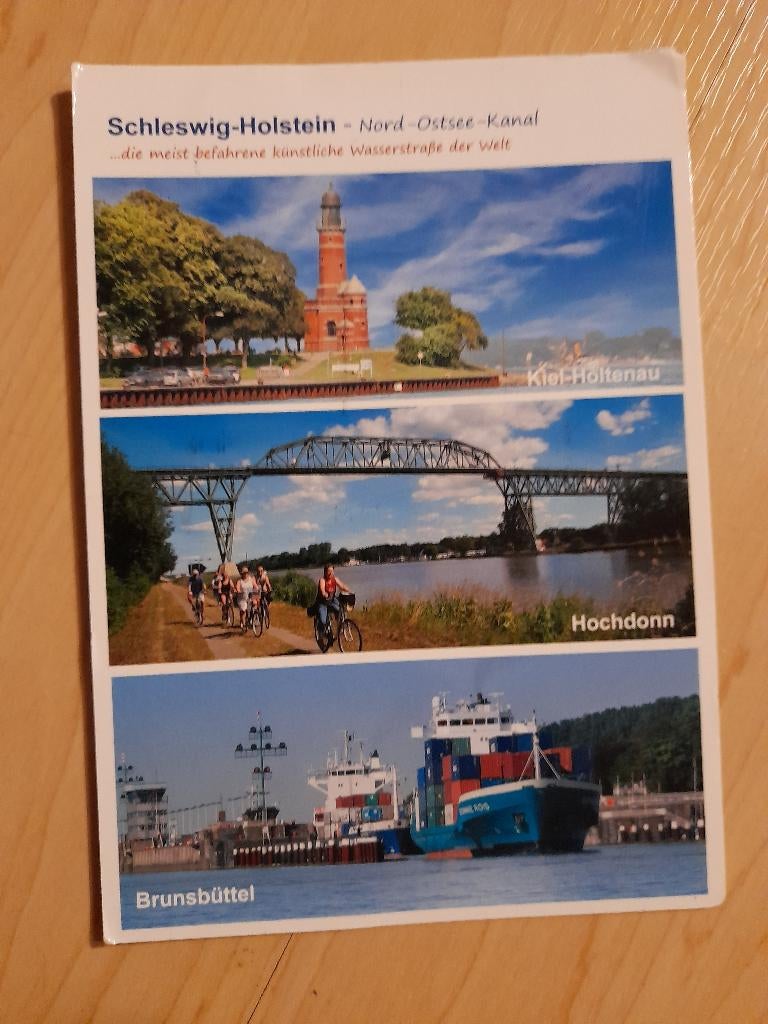 Beschreven ANSICHTKAART SCHLESWIG HOLSTEIN met postzegel, Ophalen of Verzenden, 1980 tot heden, Gelopen