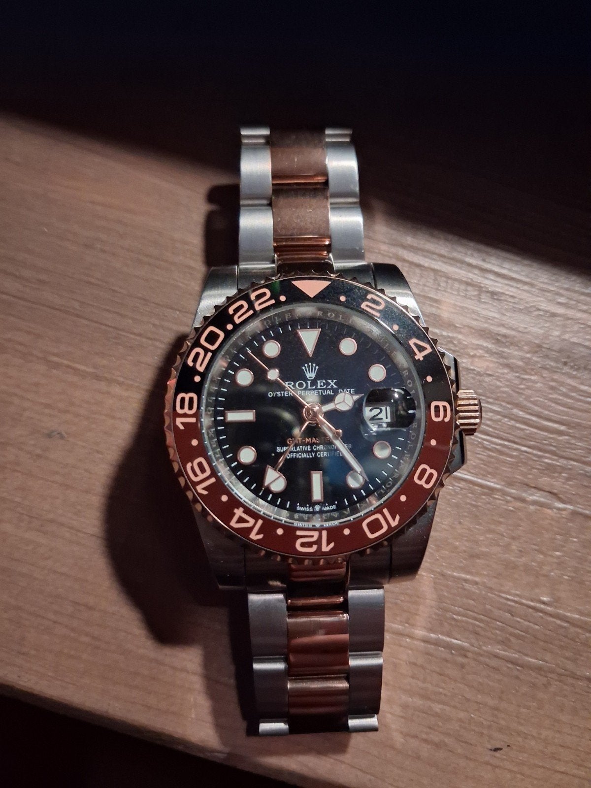 rolex gmt master rootbeer, Ophalen, Nieuw, Staal, Rolex