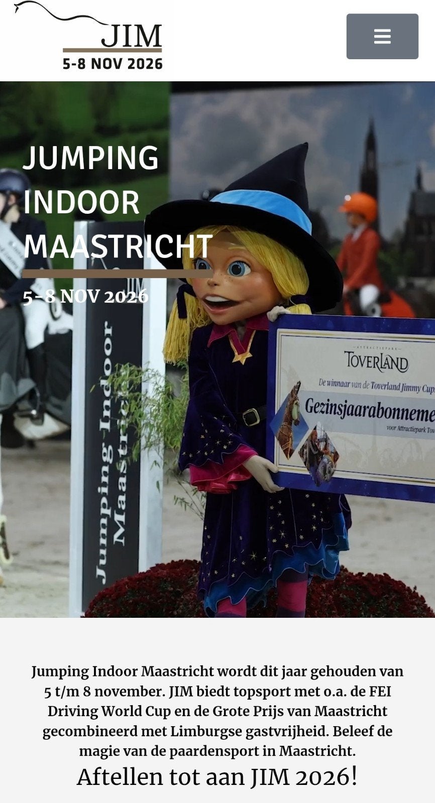 tickets jumping Indoor maastricht vrijdagavond, Twee personen, November