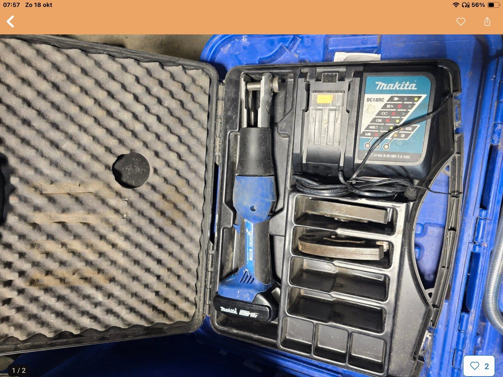 Uponor minie perstang met 3 persbekken (16, 20, 25), Ophalen of Verzenden, Gebruikt, Overige typen, Overige merken