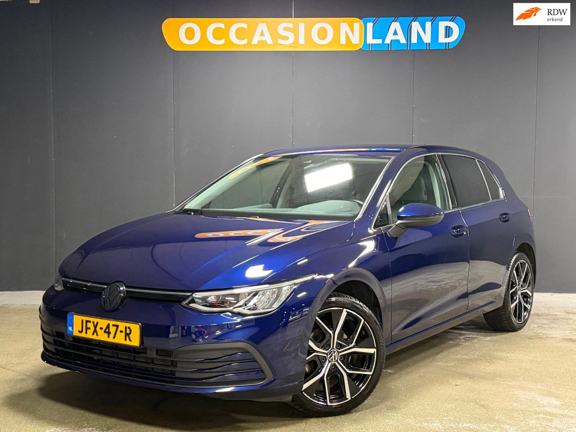 Volkswagen GOLF 1.5 eTSI Life Business|LED|SFEER|ACC|STUURV|, Stof, 4 cilinders, Blauw, Bedrijf