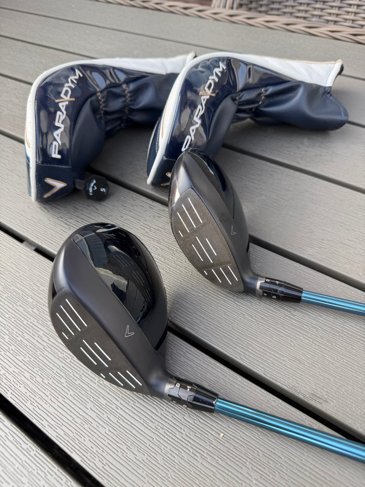 Callaway Paradym Fairway Woods 15* & 16.5* HZRDUS Low Spin, Ophalen of Verzenden, Gebruikt, Club, Callaway