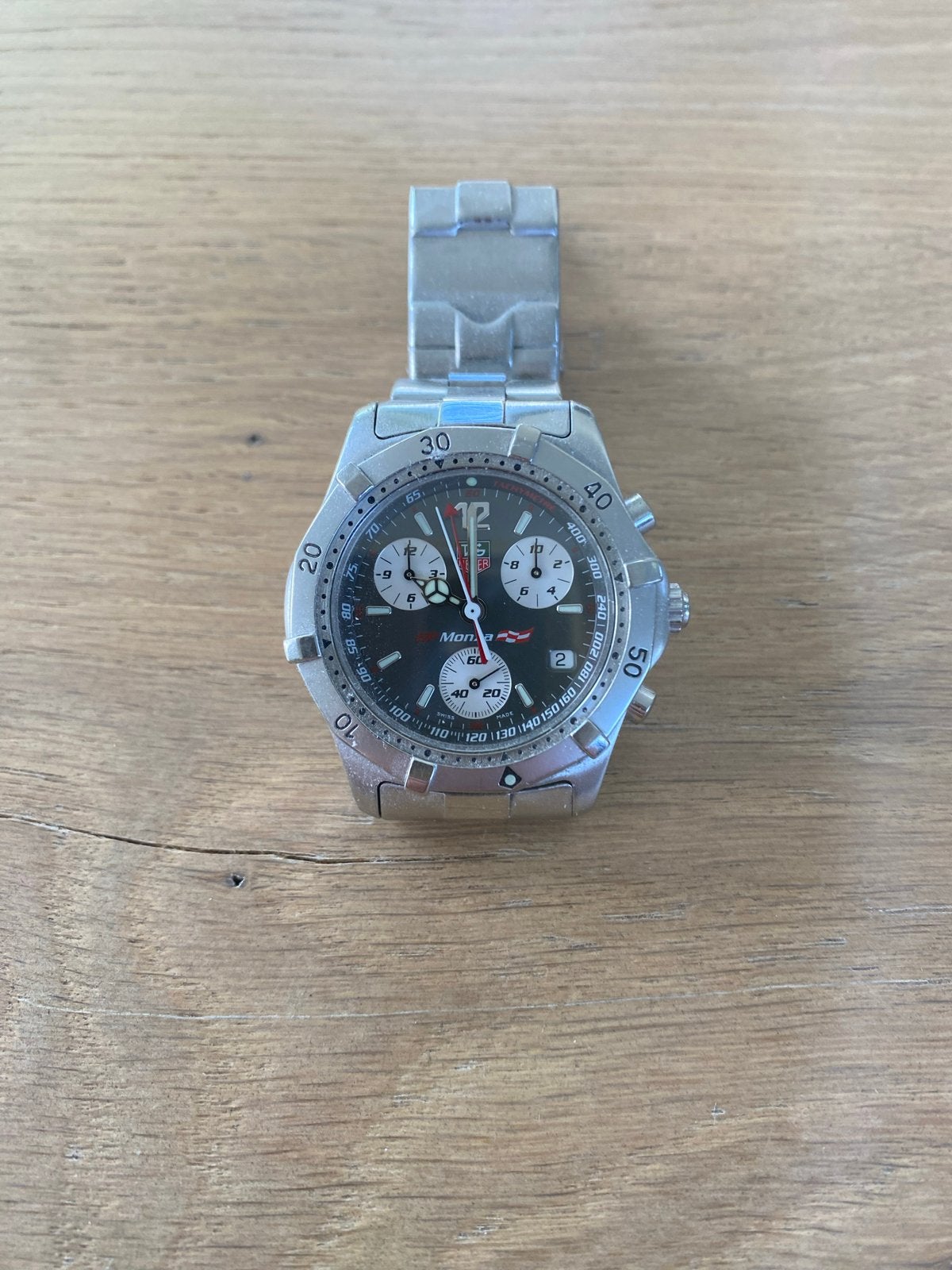 TAG Heuer Monza Chronograaf Herenhorloge - Limited Edition, Staal, Gebruikt, Staal, Polshorloge