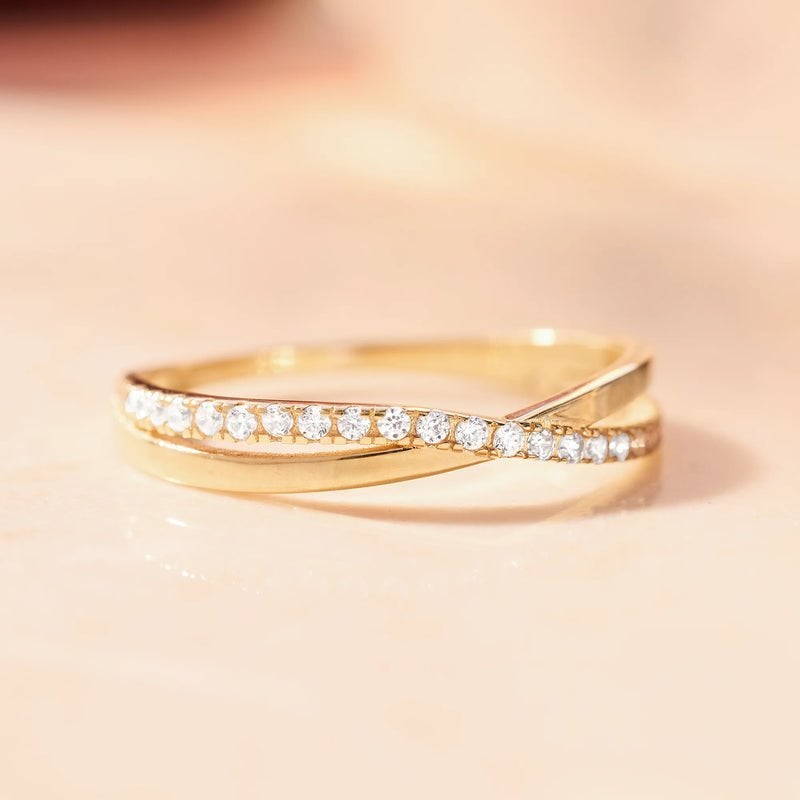 Gekruiste Zirkonia Eternity Ring | maat 50, Info@tovessentials.com, 20 of groter, Nieuw, Ophalen of Verzenden