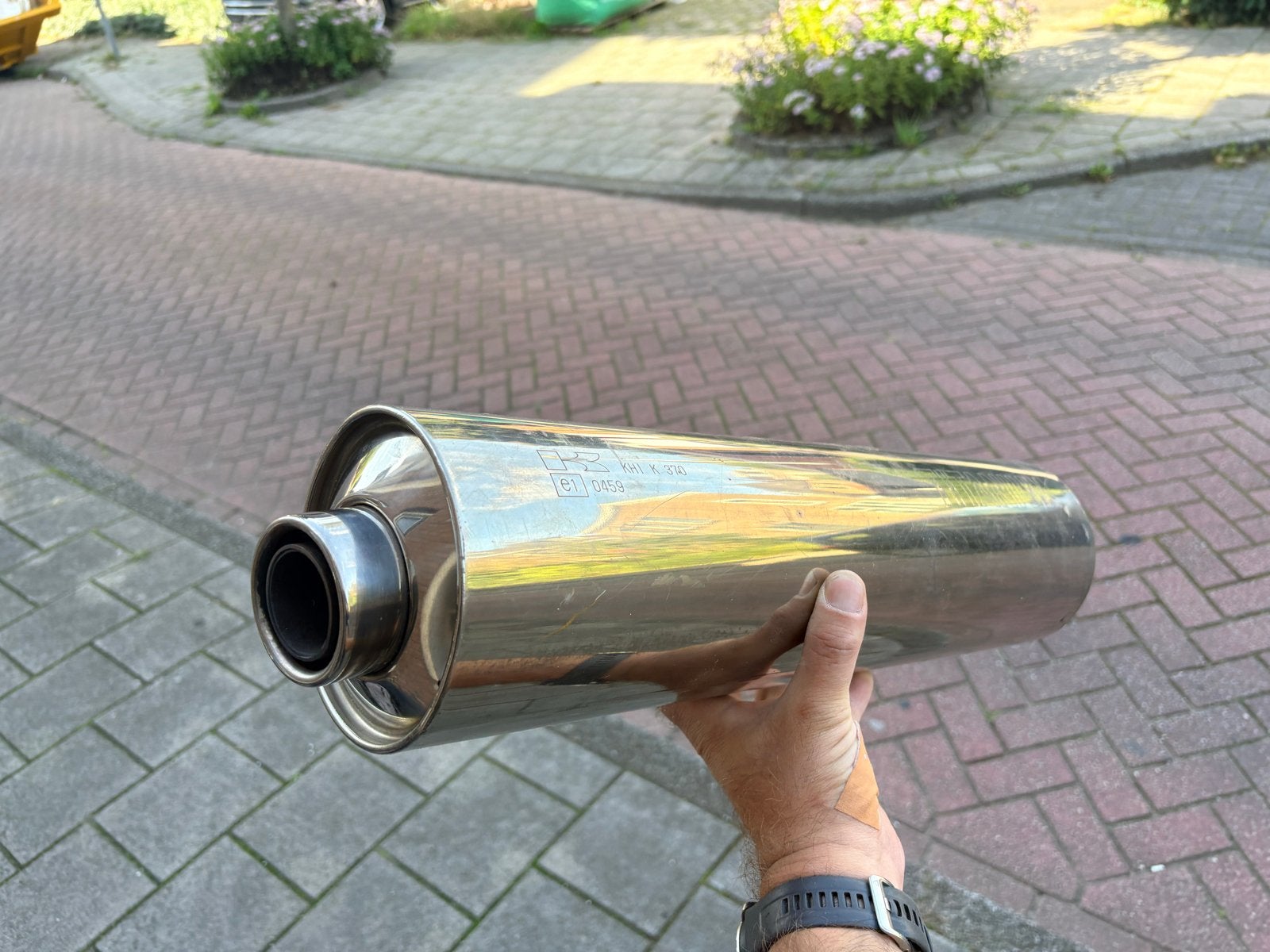 Originele uitlaat demper Kawasaki zx9r 1999, Ophalen of Verzenden, Gebruikt