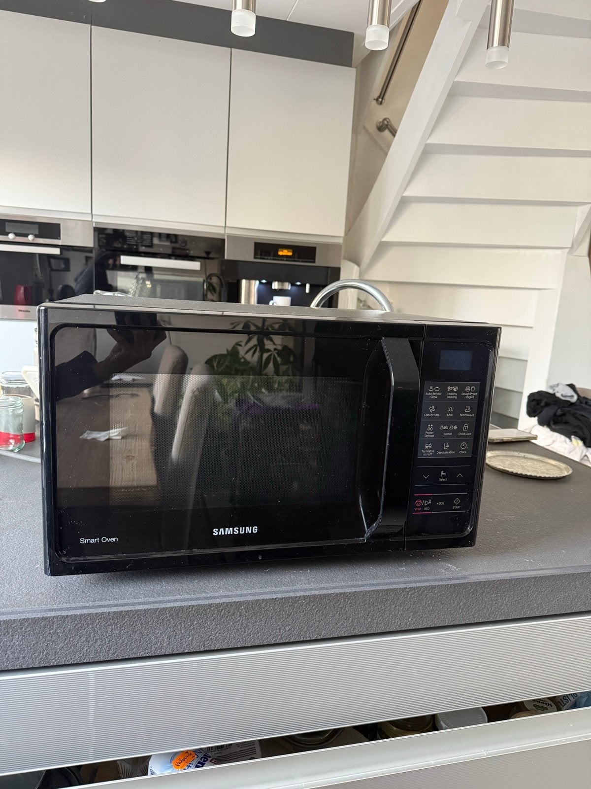 Samsung Smart Oven Combimagnetron - Zwart, Zo goed als nieuw, Ophalen, Combimagnetron, Grill, Zo goed als nieuw