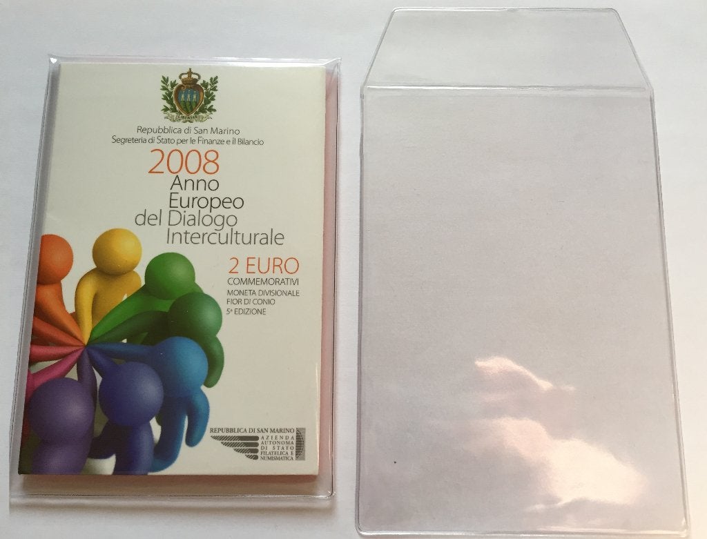 Hoesjes voor het opbergen van 2 Euro blisters San Marino, Postzegels en Munten, Munten en Bankbiljetten | Toebehoren, Verzenden
