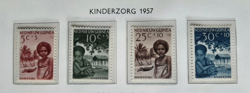 1957 Nederlands Nieuw Guinea Rode Kinderzorg Nvph Nr 45 - 48, Ophalen, Nieuw-Guinea