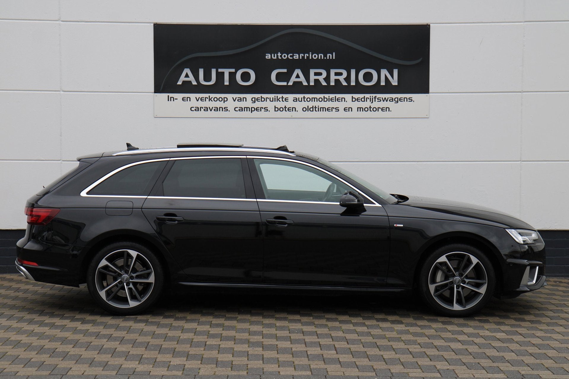 Audi A4 AVANT 45 TFSI 245PK S-Line Virtual Pano HUD Carplay, Auto's, Audi, Gebruikt, 4 cilinders, 1984 cc, Zwart