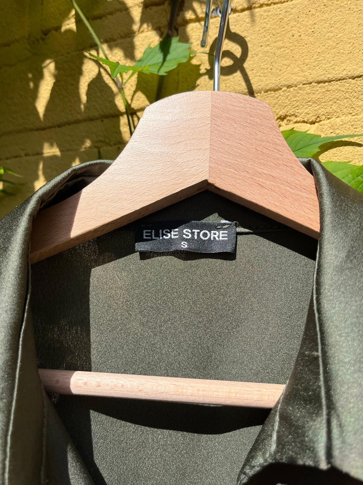 Elise Store Jurk S - Satijnlook Polyester, Verzenden, Maat 36 (S), Gedragen, Boven de knie