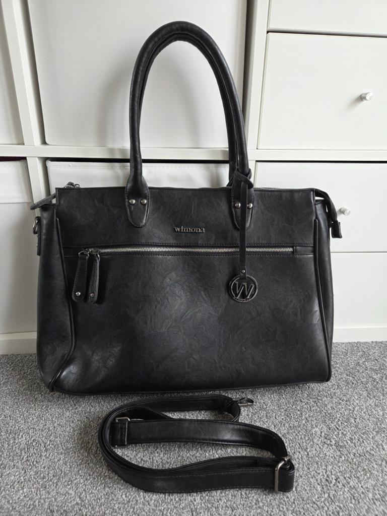 Wimona laptoptas of werktas zwart - Stijlvol en Ruim, Ophalen of Verzenden, Zo goed als nieuw, Zwart, 16 inch