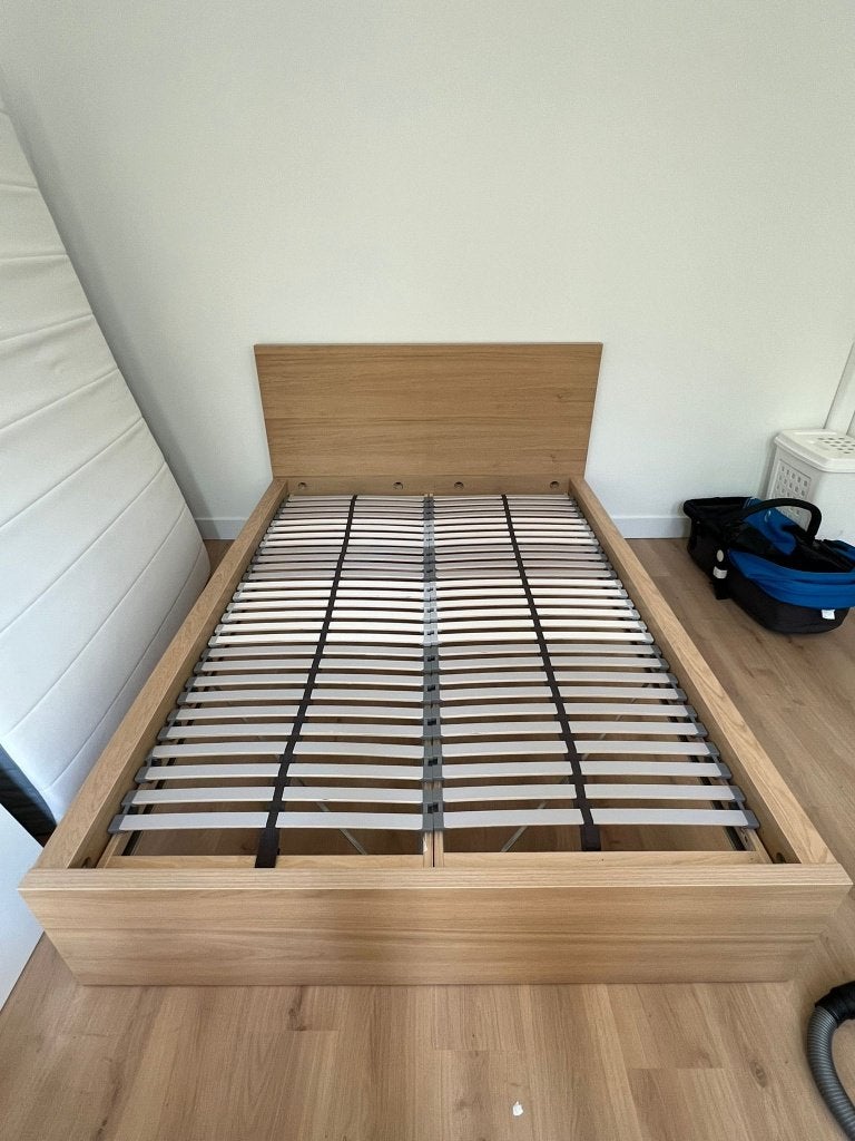 IKEA bedframe 140*200 MALM, Huis en Inrichting, Slaapkamer | Bedden, Ophalen, Tweepersoons, Zo goed als nieuw, 160 cm