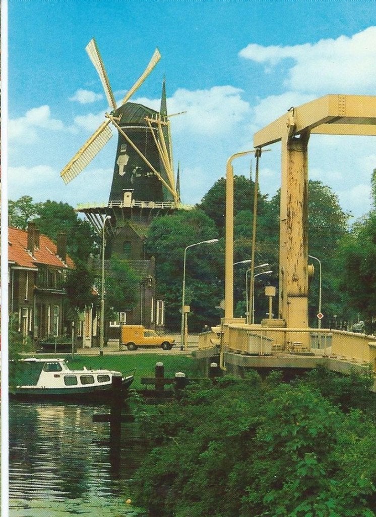 Ansichtkaart Woerden - Molen De Windhond, Ophalen of Verzenden, 1980 tot heden, Ongelopen, Utrecht