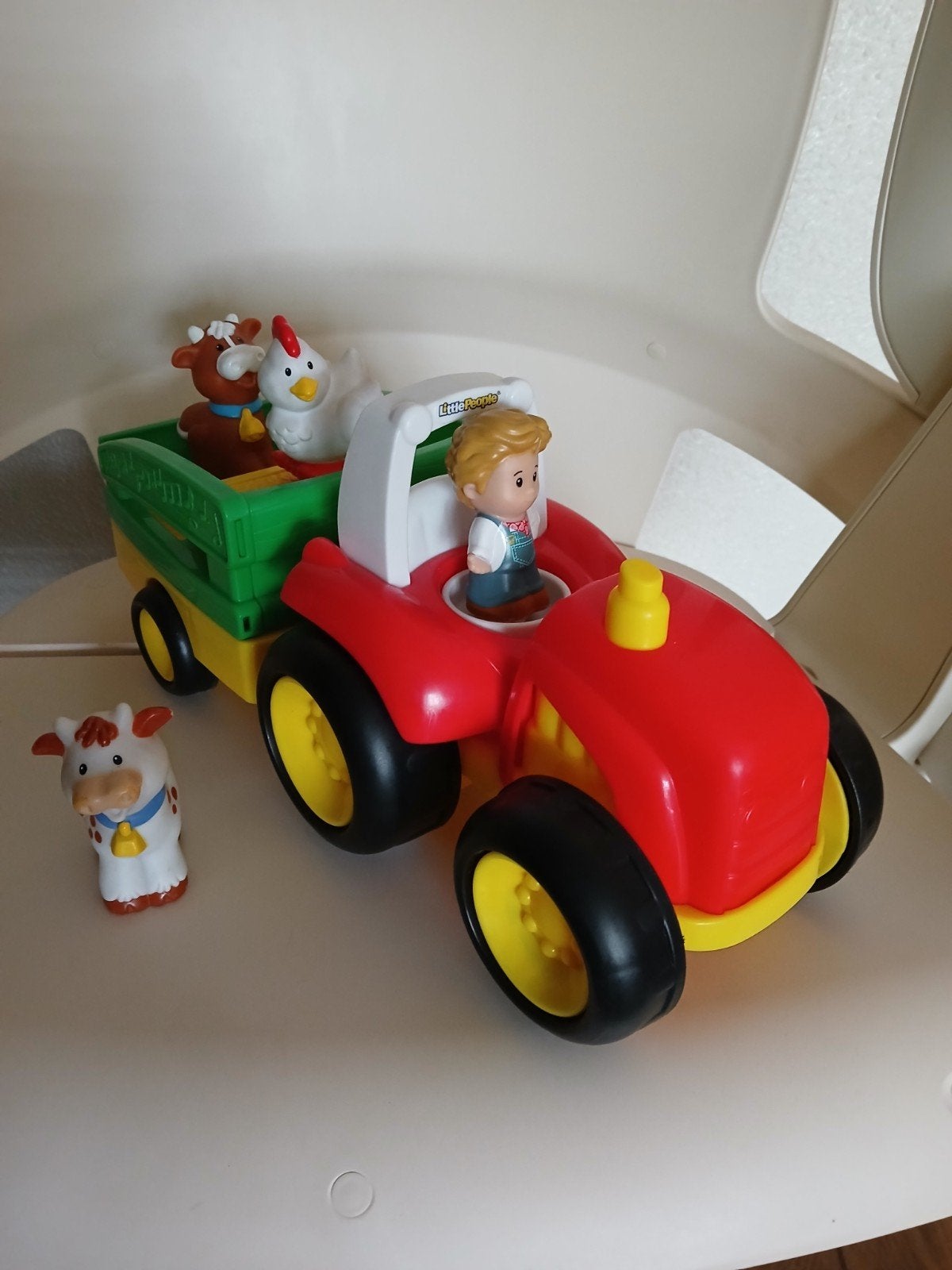 My little People Tractor met aanhanger en dieren., Kinderen en Baby's, Speelgoed | Overig, Ophalen of Verzenden, Zo goed als nieuw