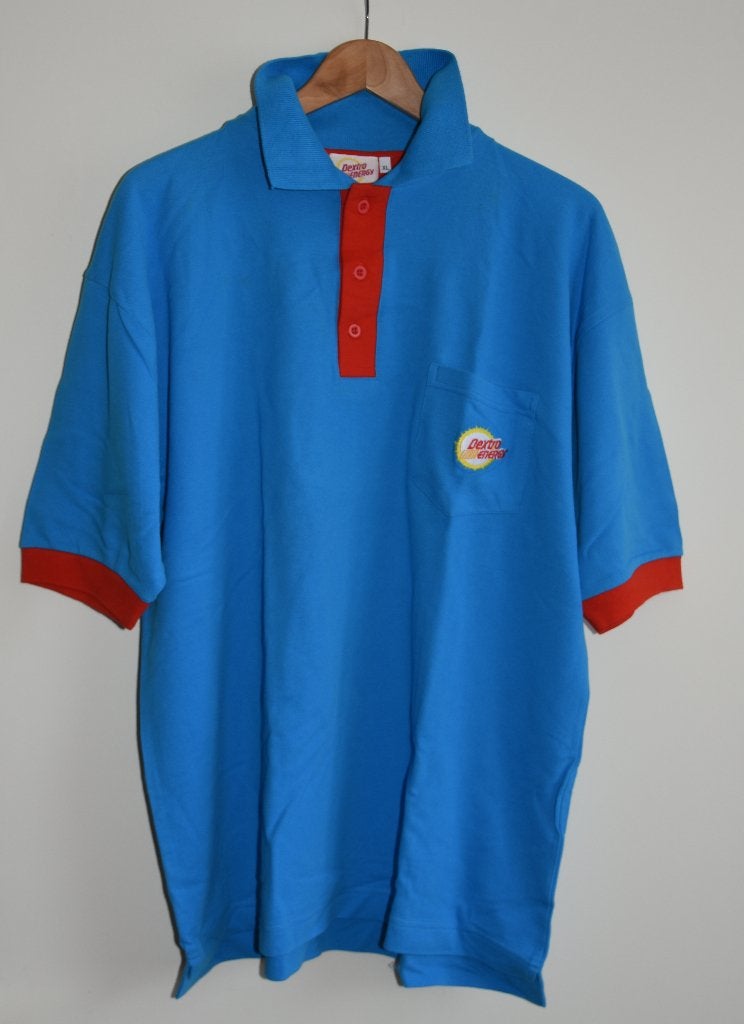 Nieuw blauw Dextro Energy polo shirt maat L, Verzenden, Nieuw, Blauw