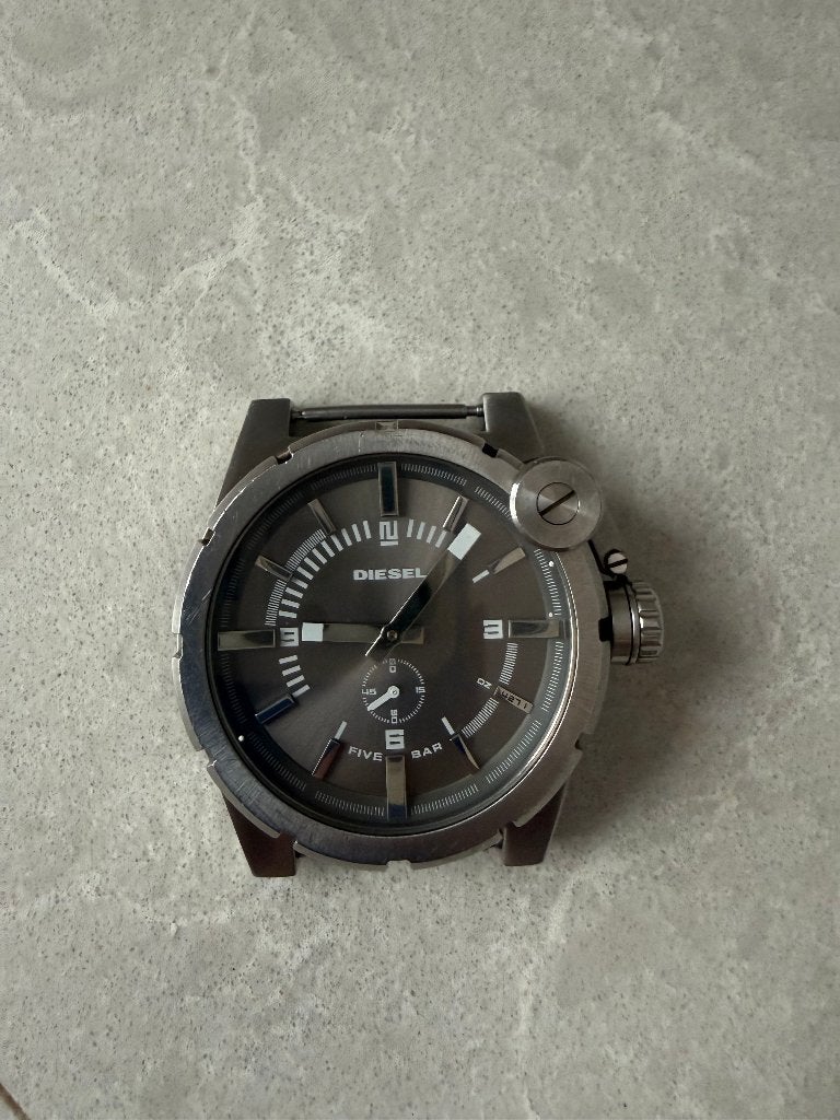 DIESEL DZ-4271, Sieraden, Tassen en Uiterlijk, Staal, Gebruikt, Polshorloge, Ophalen