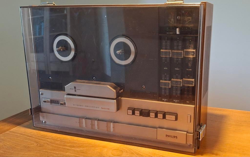 Philips N4416 bandrecorder, voor opknappen of onderdelen, Ophalen, Bandrecorder