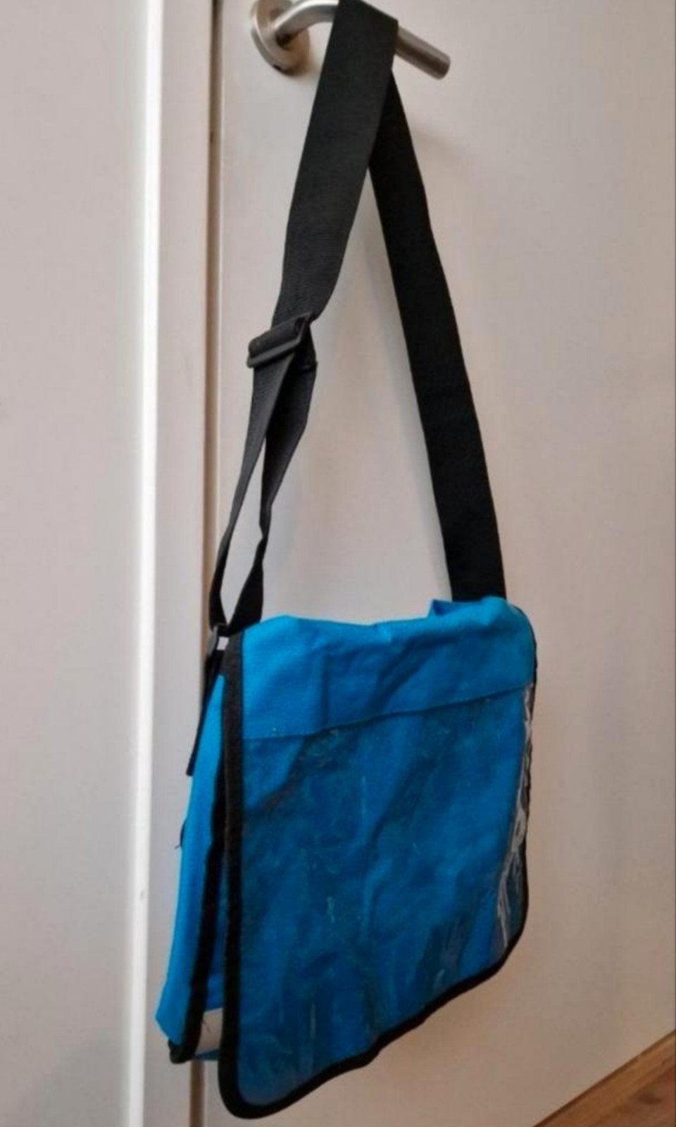 Schoudertas van de postbank, Ophalen of Verzenden, Blauw