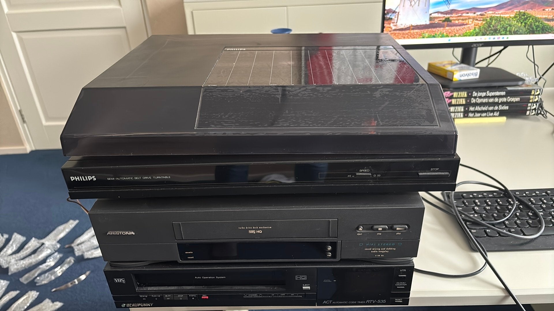 Platenspeler Philips, Audio, Tv en Foto, Ophalen, Gebruikt, Philips
