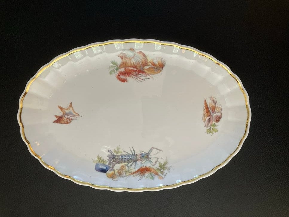 Kreefschaal met zeedieren decor - Thuringia Porzellan, Ophalen of Verzenden