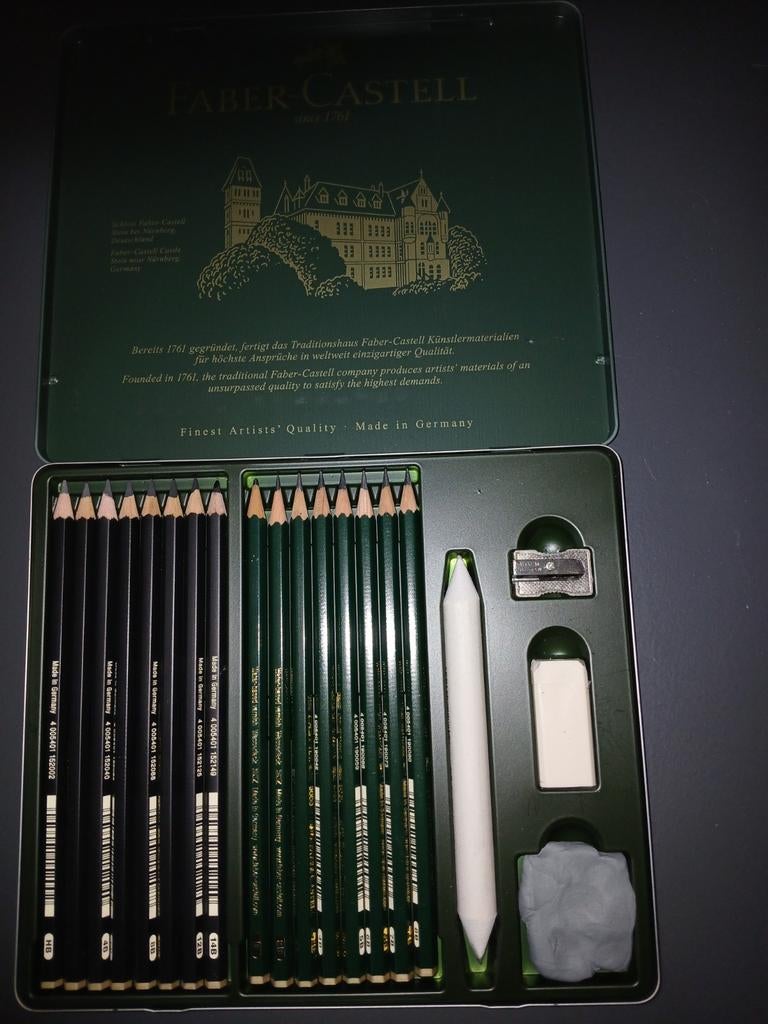 Faber-Castell Grafietpotloden 9000 & Pitt Tekenset, Ophalen of Verzenden